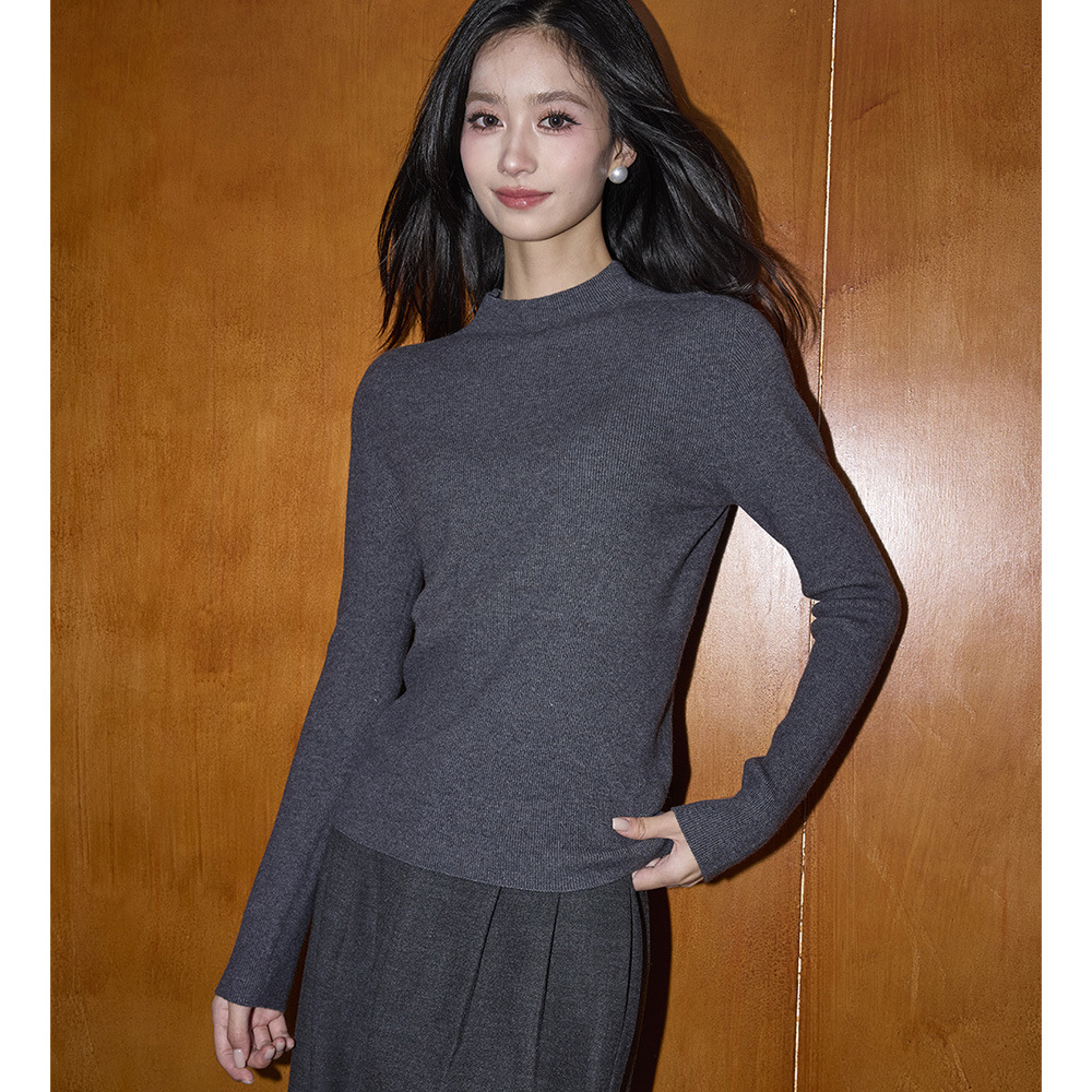 杭州盛都服饰【盛都】冬新无缝一体羊毛打底衫半高领内搭贴身显瘦
