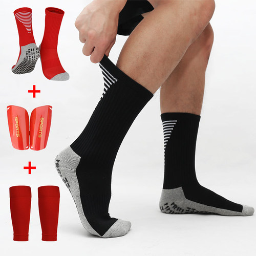 中筒防滑足球袜弹性足球袜套插板
