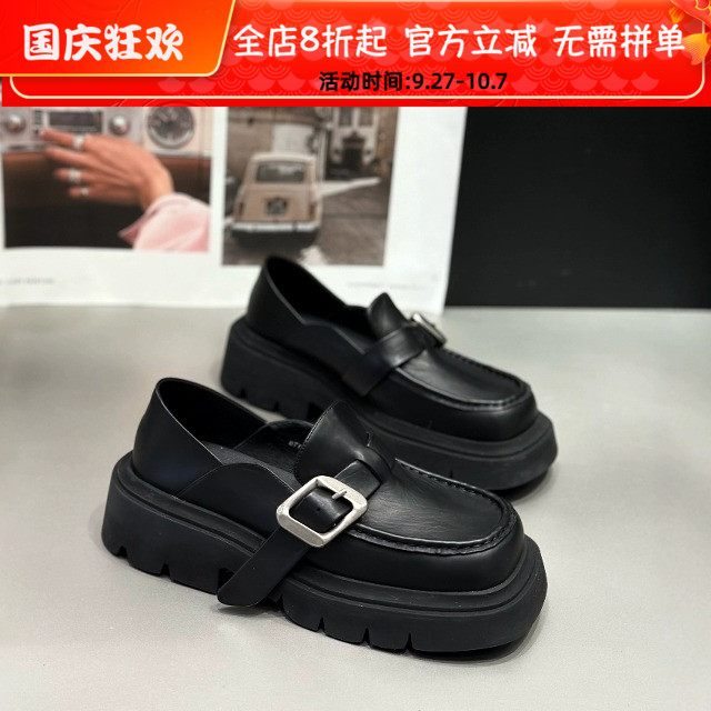 IDO两穿小皮鞋女乐福鞋春款单鞋