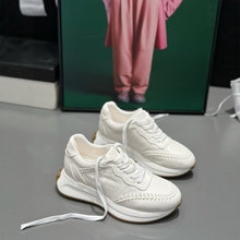 欧洲站IDO女鞋秋款2025新款经典小蛮腰阿甘鞋女百搭小白鞋女厚底