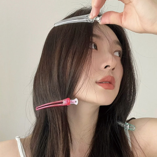 鸭嘴夹彩色边夹可爱发卡刘海夹