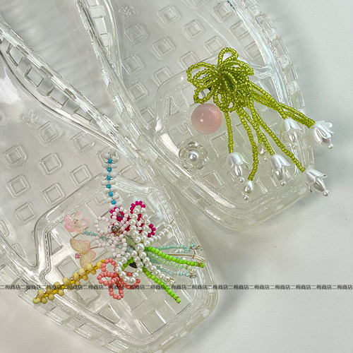 花束 heavenlyjelly果冻鞋洞洞鞋配饰鞋花配件卡扣水晶鞋韩国鞋扣