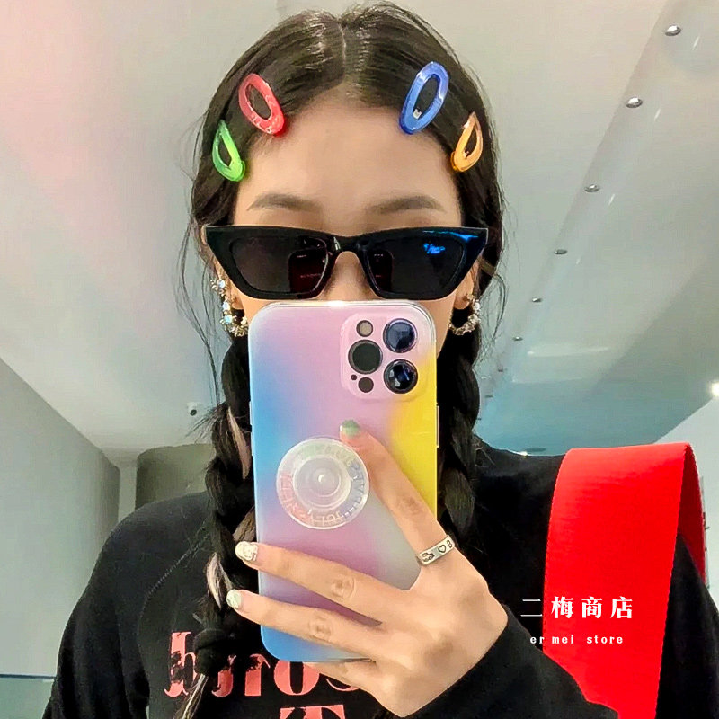 超特别~甜心辣妹透明彩色bb夹 糖果色椭圆刘海夹韩国彩色少女发夹