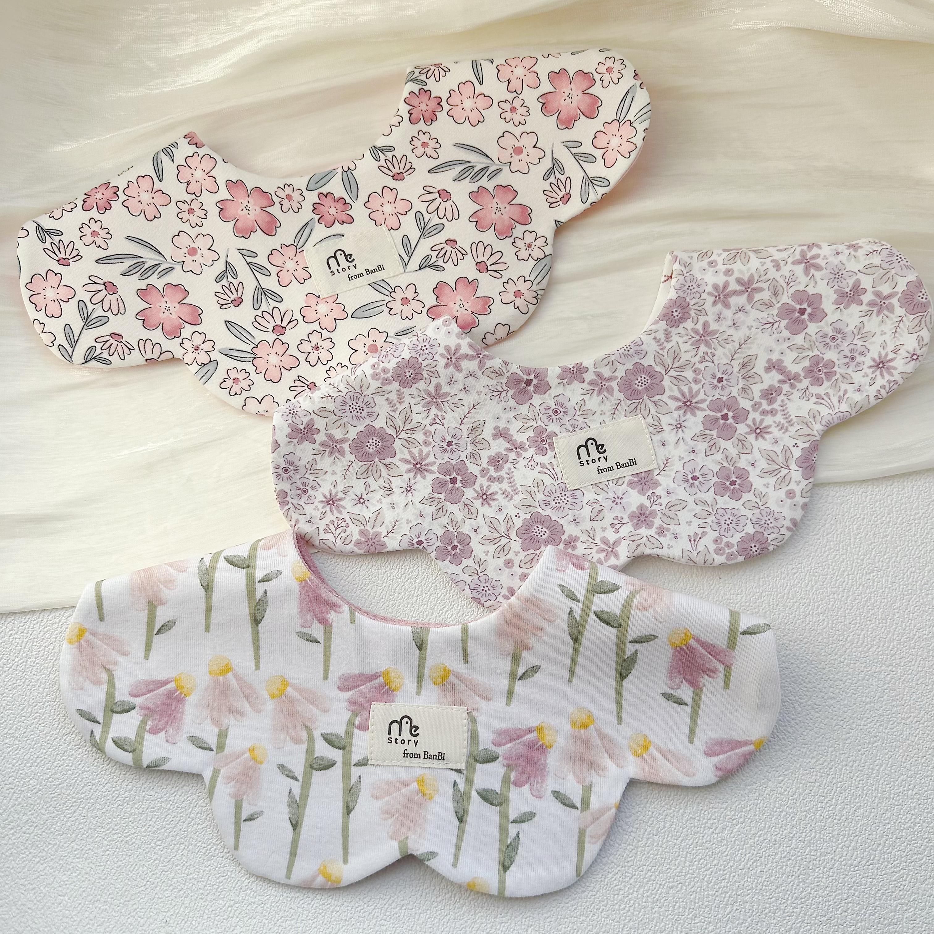 新款宝宝棉质围嘴口水巾