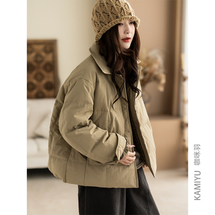 2025新款冬季羽绒服女高领女士保暖时尚流行好看女装上衣外套女