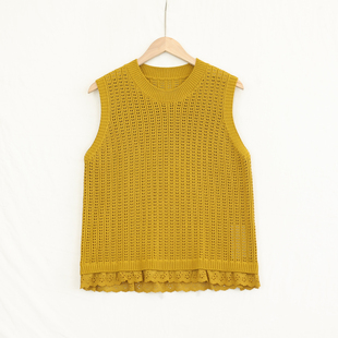 福利款   针织马甲女无袖坎肩时尚文艺女装上衣