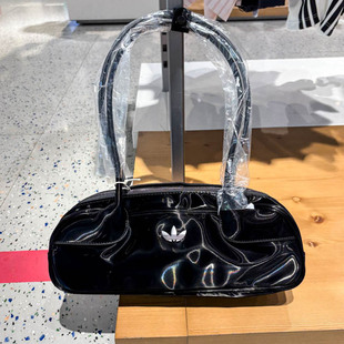 阿迪达斯三叶草女子复古运动单肩包长柄法棍包2025夏 4016 KE4015