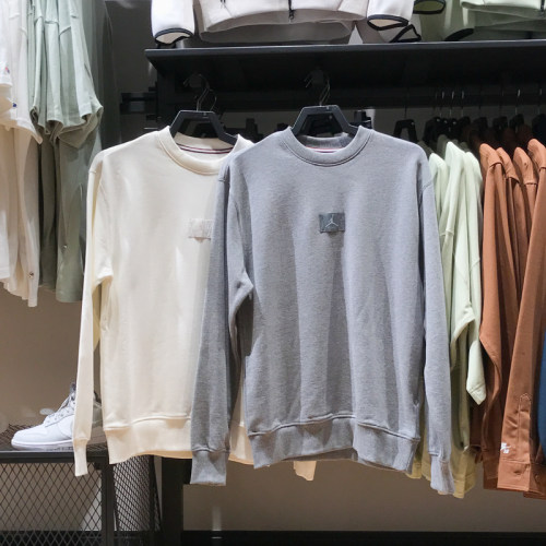 NIKE耐克男装2024冬季新款薄绒圆领休闲运动卫衣套头衫FV7260-133