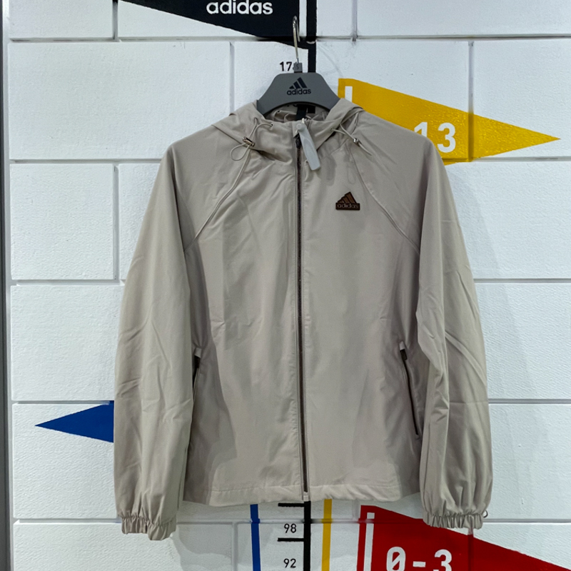 ADIDAS阿迪达斯女装2024夏季新款宽松休闲运动连帽夹克外套JJ1128