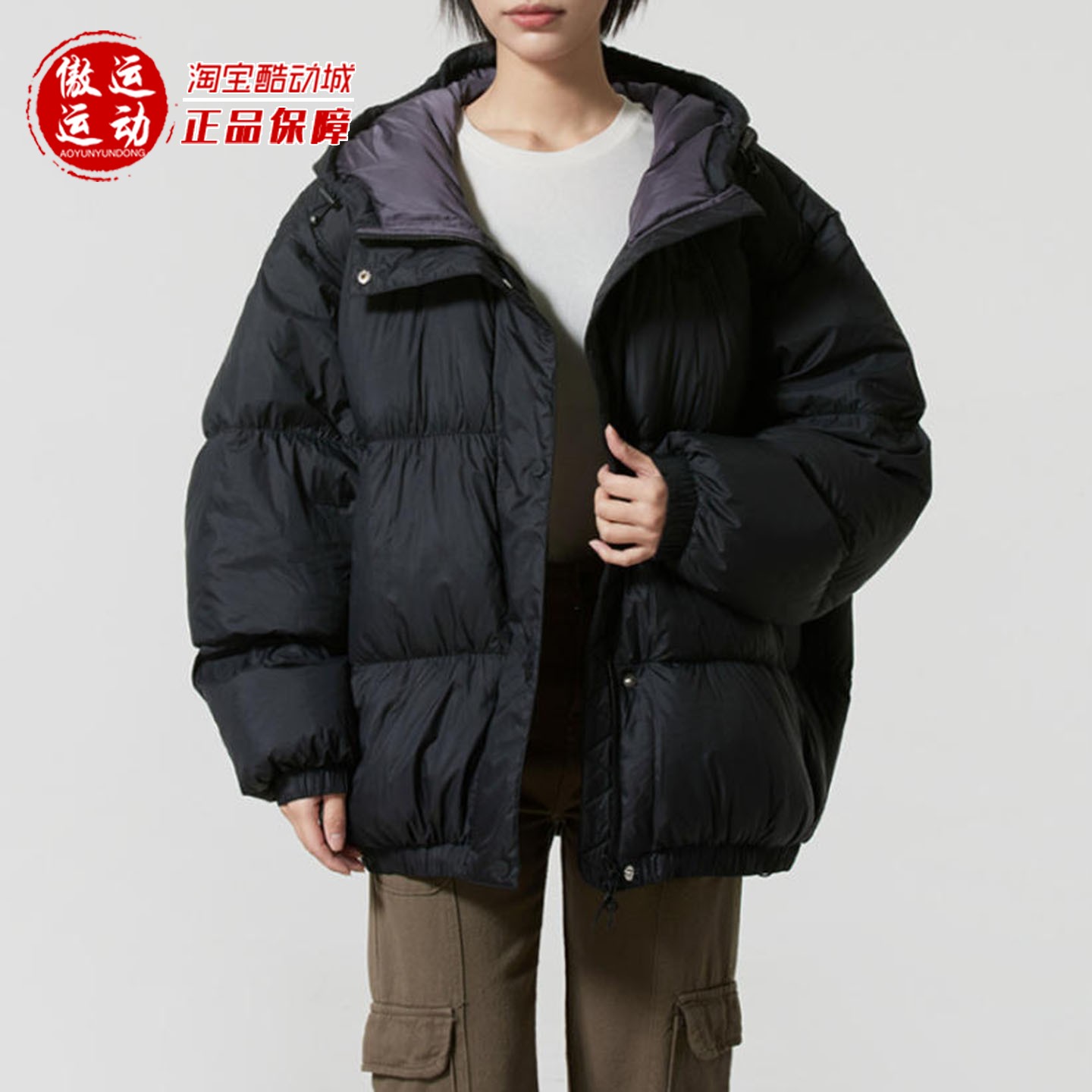 阿迪达斯三叶草女子保暖运动600蓬宽松羽绒服外套2025冬季 KG4915