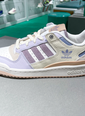 阿迪达斯三叶草女鞋2025夏季FORUM SHOES篮球风运动休闲鞋 JP9965