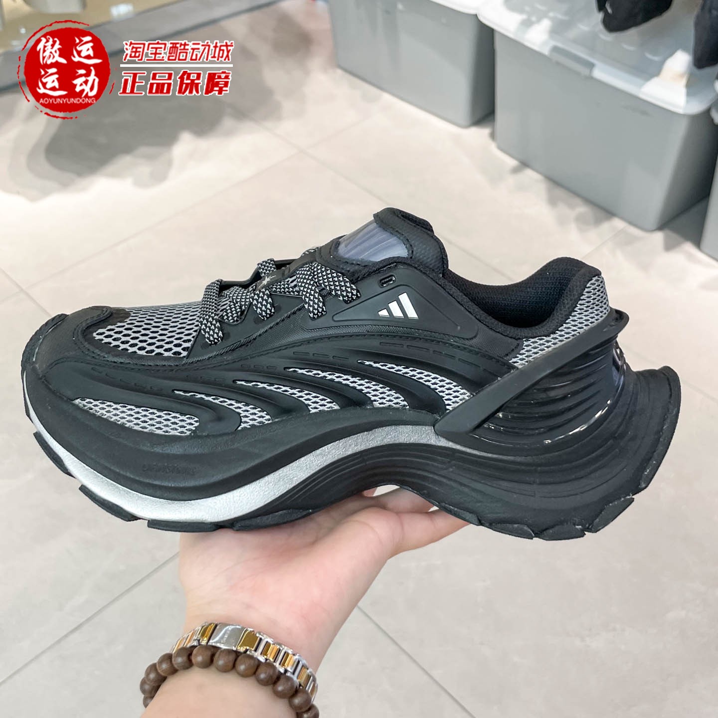 阿迪达斯男女鞋秋新款XLGMTW轻机甲舒适运动休闲鞋JS5006 JS5007