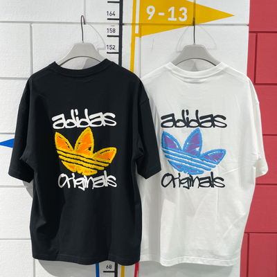 阿迪达斯三叶草男子纯棉圆领T恤
