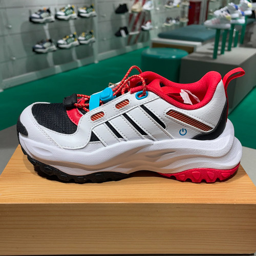 正品ADIDAS阿迪达斯小童2024冬款MAXXWAV厚底运动鞋老爹鞋 JS3085