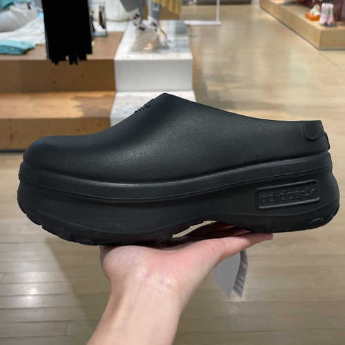 ADIDAS阿迪达斯2025夏女子易穿脱经典厚底凉鞋穆勒鞋厨师鞋IE4626