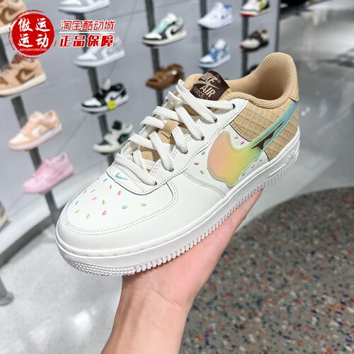 耐克大童2026秋季新款AIR FORCE 1 LE运动休闲耐磨板鞋IV6209-133
