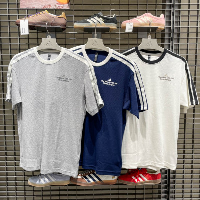 阿迪达斯男子印花运动短袖T恤