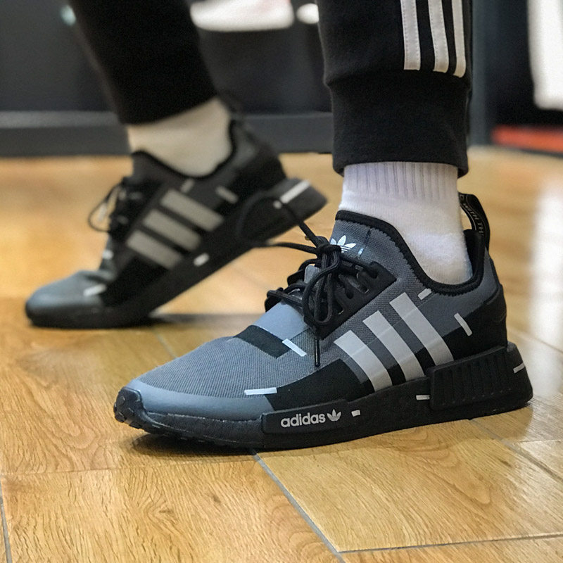 阿迪达斯三叶草男女鞋2021秋新款NMD_R1运动休闲鞋GZ7946 GZ7947 - 搜又搜