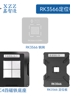 适用于瑞芯微ROCKCHIP RK3566植锡钢网/磁性植锡台/定位板/刮锡网