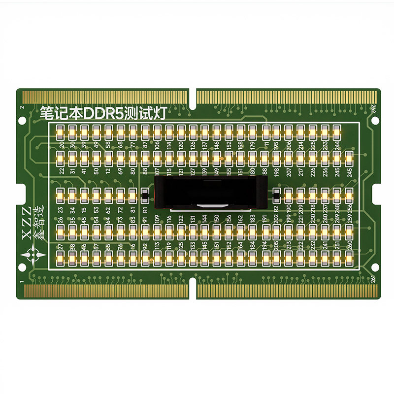 笔记本主板DDR5内存槽检测正反向两用带灯测试卡电脑测试仪灯座