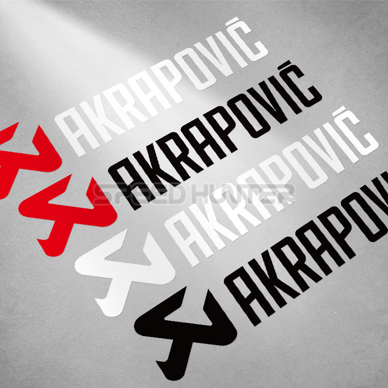 AKRAPOVIC 天蝎 改装排气管 摩托车贴纸  车身防水反光贴