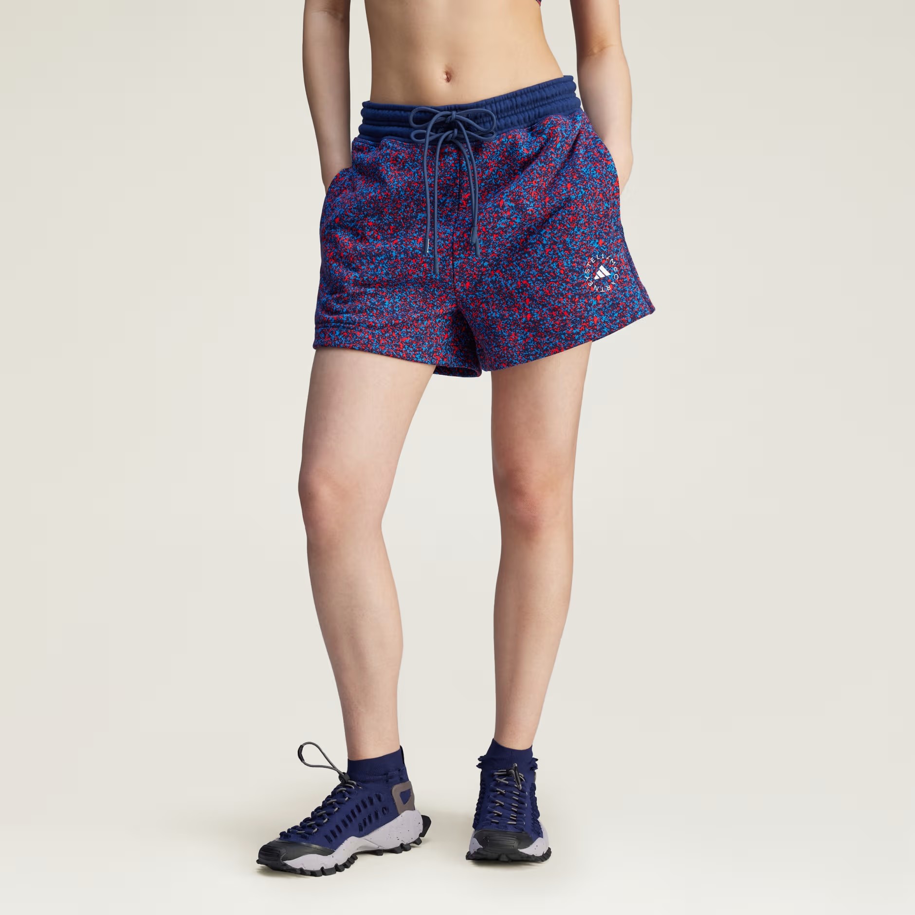 现货 adidas stella 女运动休闲针织抽绳短裤JG3608图片