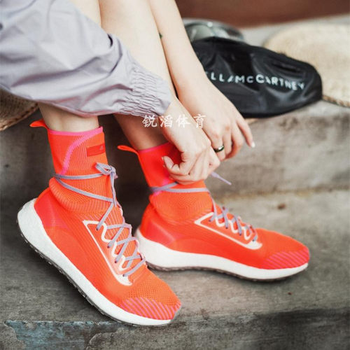adidasstella高帮跑步鞋