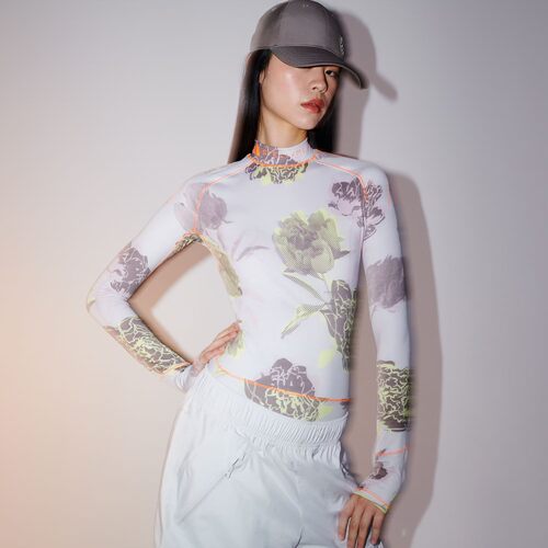 现货 adidas stella 新款女运动健身跑步速干舒适紧身长袖T恤