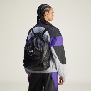 现货 adidas stella 联名轻便抽绳式运动双肩袋背包JY4205