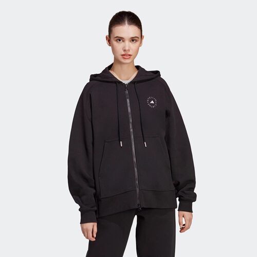现货 adidas stella SMC新款运动休闲宽松连帽针织外套JN0226
