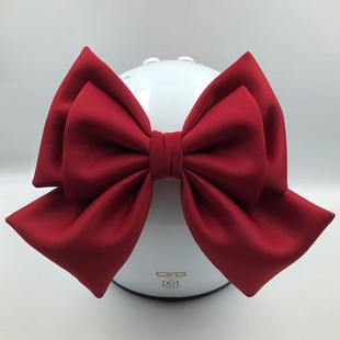 头盔蝴蝶结装 饰品摩托车机车电动车滑雪轿车女骑士后备箱配饰耳朵