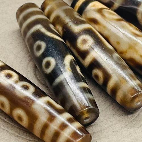 西藏天然玛瑙老天珠大号68mm吊坠