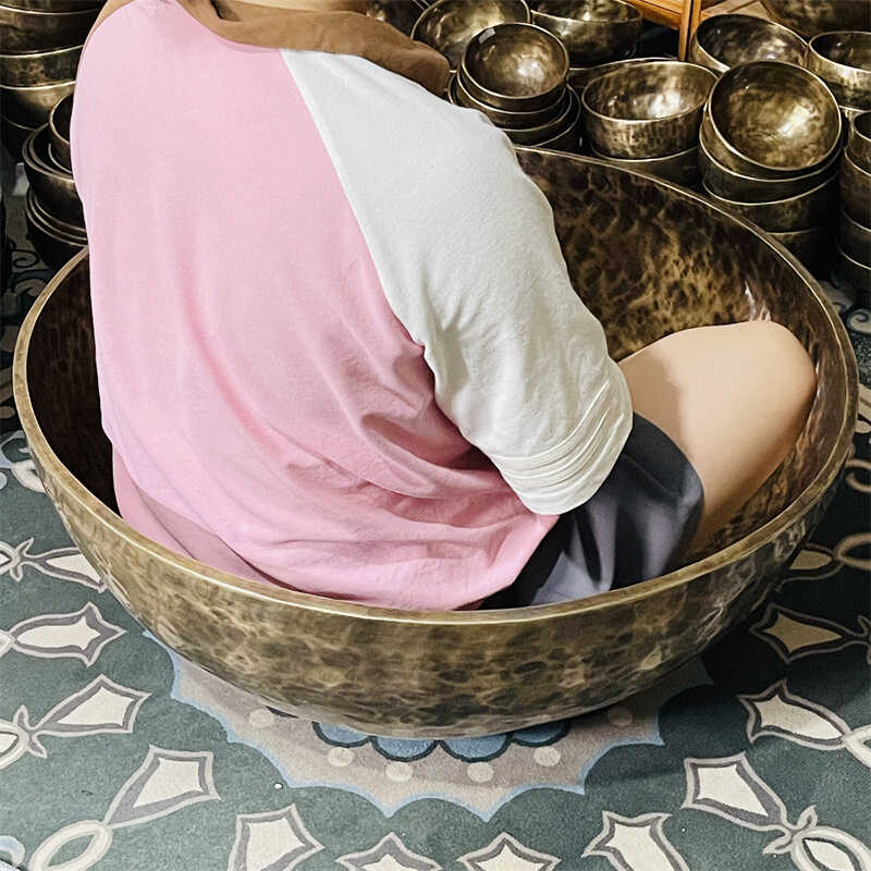 大脚钵尼泊尔音疗钵盂静心铜磬