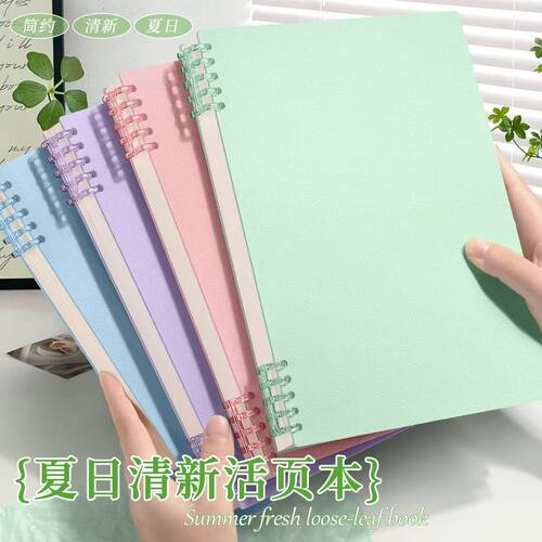 AA-白雪学生A4活页本HYRA460【封面颜色不挑】
