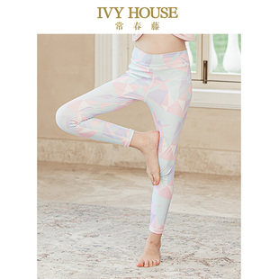 子秋季 女童裤 款 亲子装 运动弹力 IVY 瑜伽服长裤 HOUSE常春藤童装