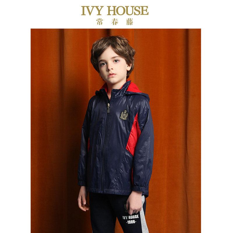 IVY HOUSE常春藤童装男童冬季新款 红蓝撞色拼接运动风外套,童装/婴儿装/亲子装,普通外套,淘宝优惠券,粉丝福利购,淘宝优惠卷