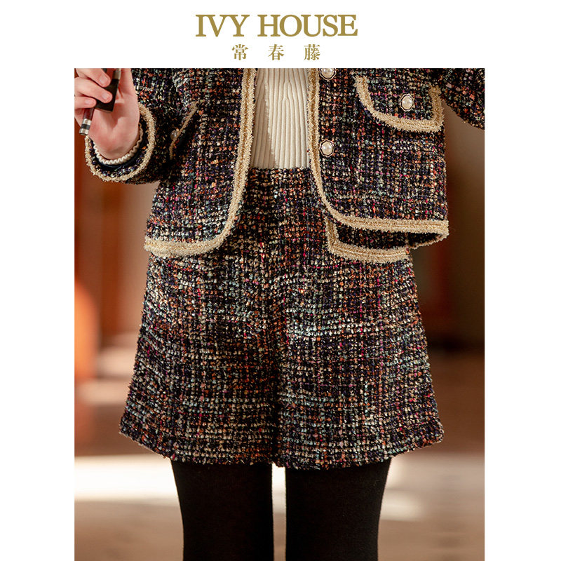 IVY HOUSE常春藤儿童装女大童秋季新款短裙亲子装 小香风短裤洋气,童装/婴儿装/亲子装,裤子,淘宝优惠券,粉丝福利购,淘宝优惠卷