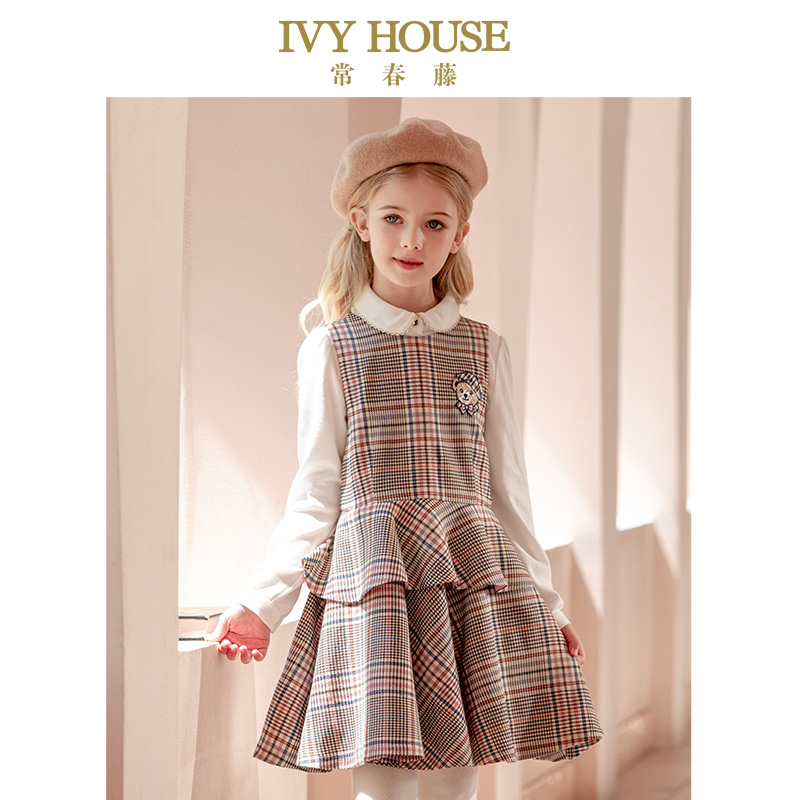 常春藤女童秋季连衣裙