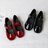 淑女风洋气红色公主鞋 女童小皮鞋 演出鞋 山茶花儿童单鞋 2026春新款