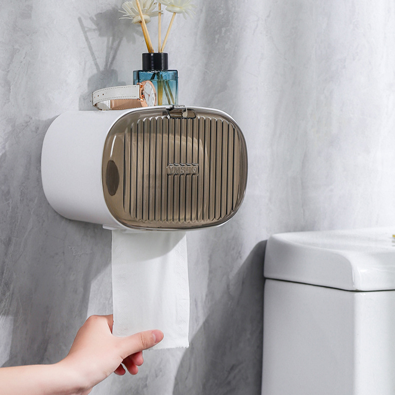 抽纸盒免打孔卫生间纸巾盒