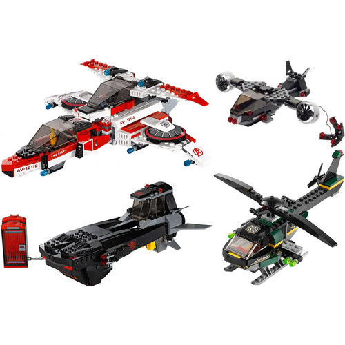 DC乐高积木LEGO载具76005飞机76007太空飞船76048潜艇76049无人仔