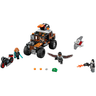 人仔LEGO乐高76050黑寡妇sh186猎鹰sh261二美队marvel复仇者联盟