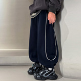 男童冬季运动裤加绒一体绒儿童秋冬新款大童装冬装裤子潮，童装裤子，摩比熊