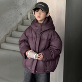 男童羽绒服冬装新款中大童冬季男孩帅气儿童加厚白鸭绒外套潮，童装羽绒服，摩比熊