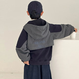 男童卫衣加绒加厚冬季儿童一体绒上衣新款中大童装冬装潮，童装卫衣/绒衫，摩比熊