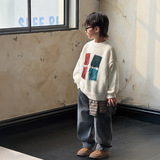 童装男童加绒牛仔裤冬季新款儿童加厚保暖裤子大童冬装长裤潮，童装裤子，摩比熊