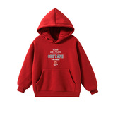 男童红色卫衣款新款儿童本命新年冬季加绒马年加厚拜年服，童装卫衣/绒衫，摩比熊