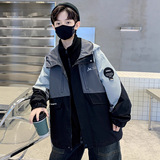 男童外套秋冬新款儿童户外运动三合一冲锋衣摇粒绒上衣潮，童装外套，摩比熊