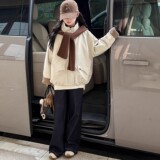 女童夹棉外套冬季新款儿童洋气超好看冬装女大腿秋冬加厚棉服，童装棉衣，摩比熊