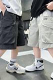 儿童装男童夏装短裤裤子新款中裤薄款夏季夏款中大童牛仔裤潮，童装裤子，摩比熊